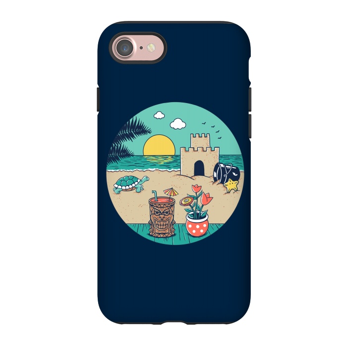 iPhone 7 StrongFit Video game beach by Coffee Man