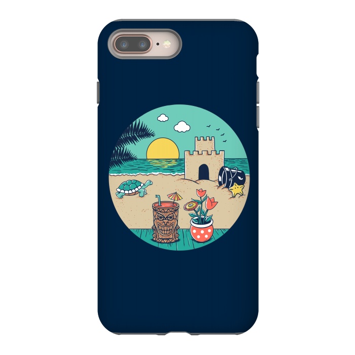 iPhone 7 plus StrongFit Video game beach by Coffee Man