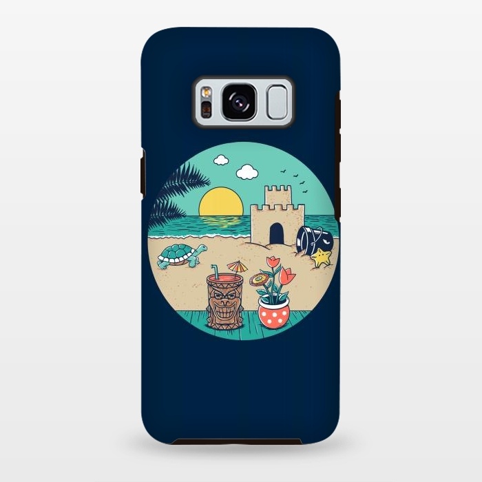 Galaxy S8 plus StrongFit Video game beach by Coffee Man