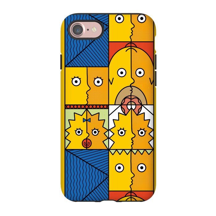 iPhone 7 StrongFit Yellow Cubism by Coffee Man