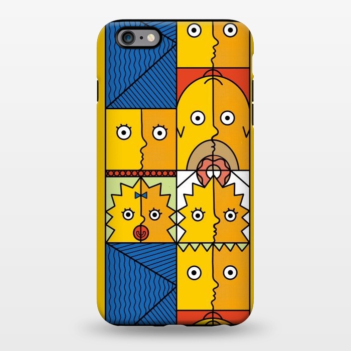 iPhone 6/6s plus StrongFit Yellow Cubism by Coffee Man