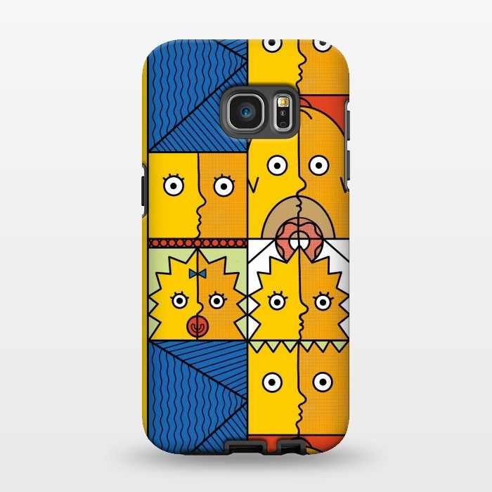 Galaxy S7 EDGE StrongFit Yellow Cubism by Coffee Man