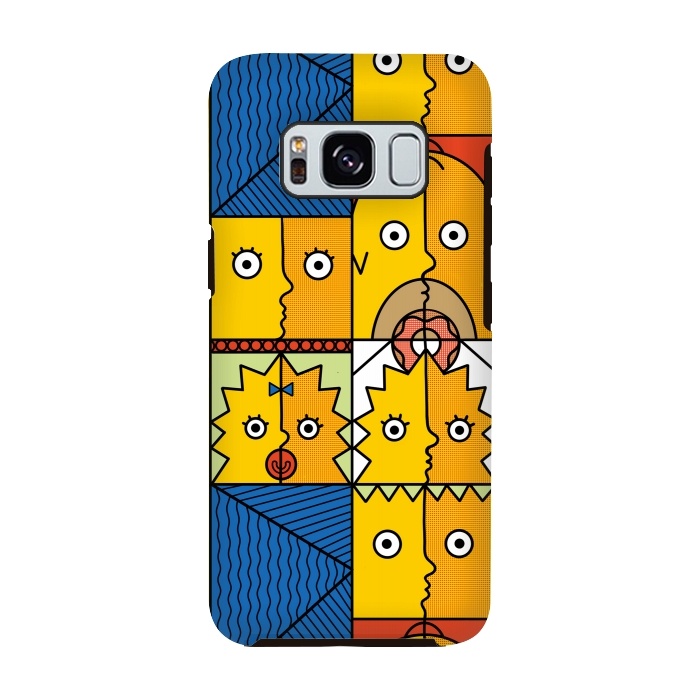 Galaxy S8 StrongFit Yellow Cubism by Coffee Man