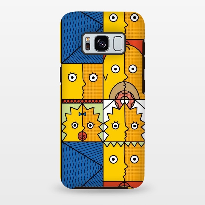 Galaxy S8 plus StrongFit Yellow Cubism by Coffee Man