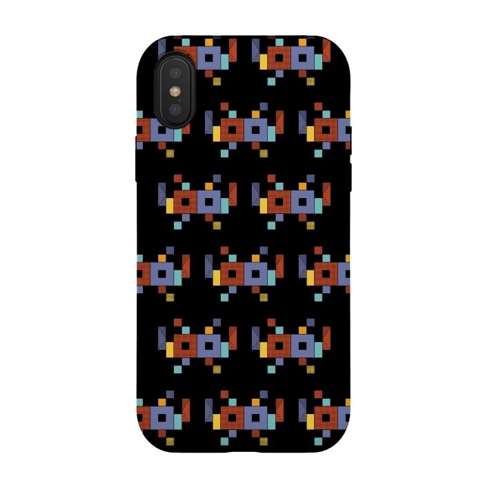 iPhone Xs / X StrongFit Retro Cubism by Coffee Man
