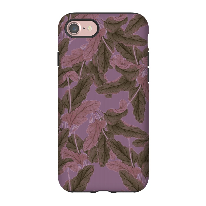 iPhone 7 StrongFit Purple Bushes by Zala Farah