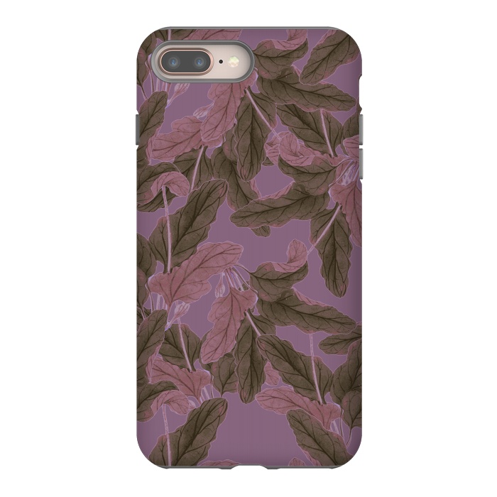 iPhone 7 plus StrongFit Purple Bushes by Zala Farah
