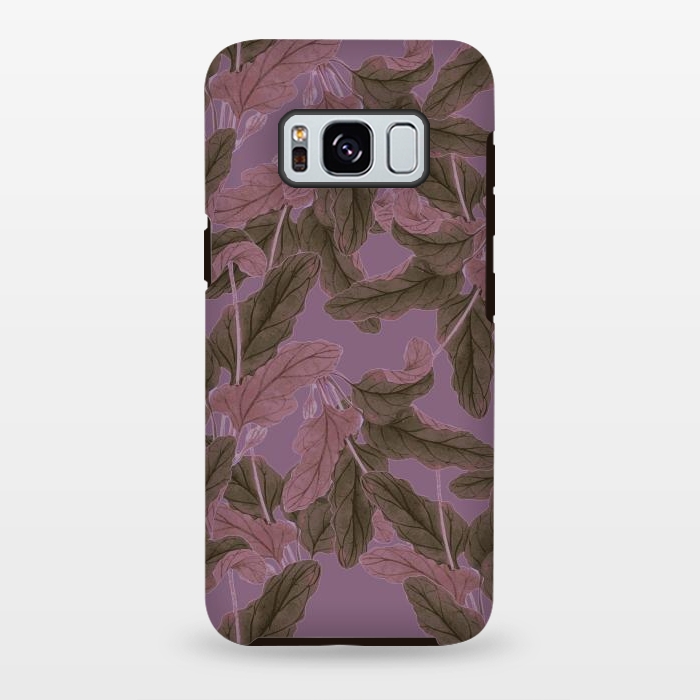 Galaxy S8 plus StrongFit Purple Bushes by Zala Farah