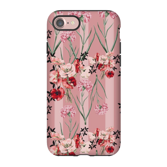 iPhone 7 StrongFit Floral Love X (Red) by Zala Farah