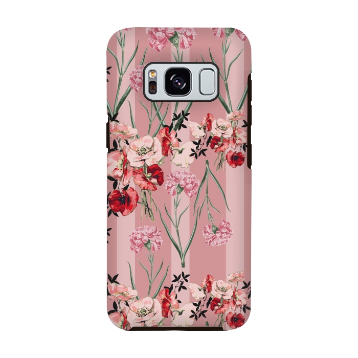 Galaxy S8 StrongFit Floral Love X (Red) by Zala Farah