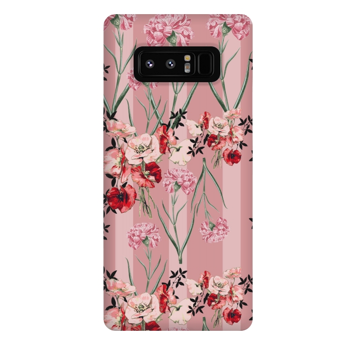 Galaxy Note 8 StrongFit Floral Love X (Red) by Zala Farah