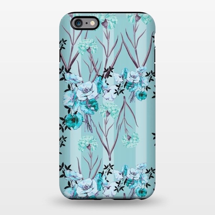 iPhone 6/6s plus StrongFit Floral Love X (Blue) by Zala Farah