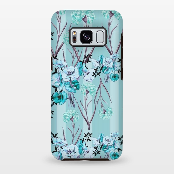 Galaxy S8 plus StrongFit Floral Love X (Blue) by Zala Farah