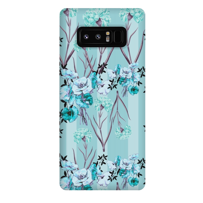 Galaxy Note 8 StrongFit Floral Love X (Blue) by Zala Farah