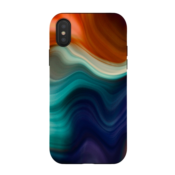 iPhone Xs / X StrongFit Color Wave by CatJello
