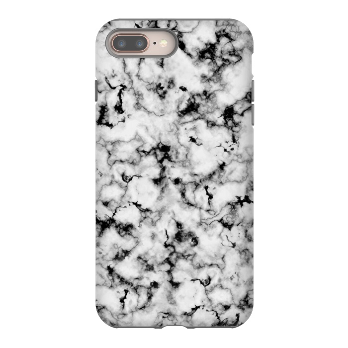 iPhone 7 plus StrongFit Black and White Marble by CatJello