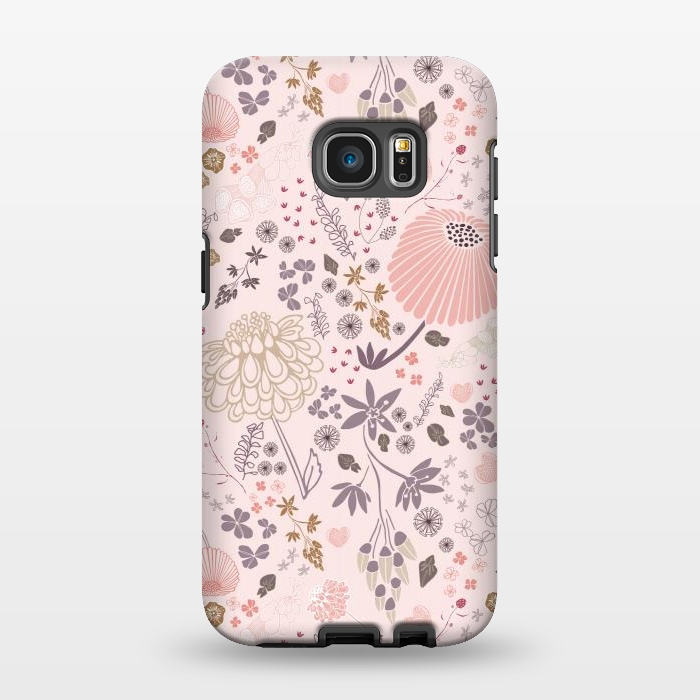 Galaxy S7 EDGE StrongFit Field of Flowers by Paula Ohreen