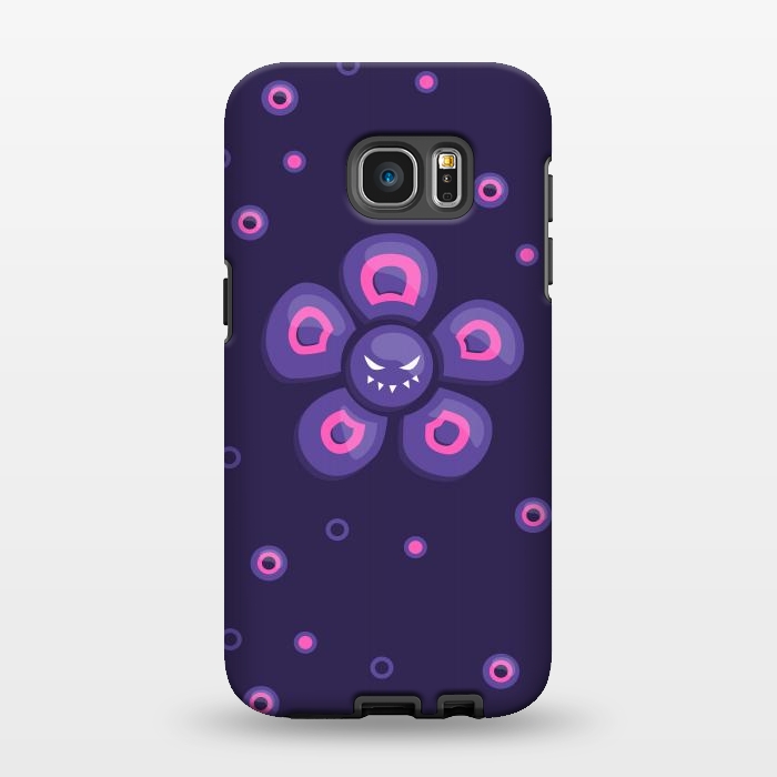 Galaxy S7 EDGE StrongFit Purple Evil Flower by Boriana Giormova