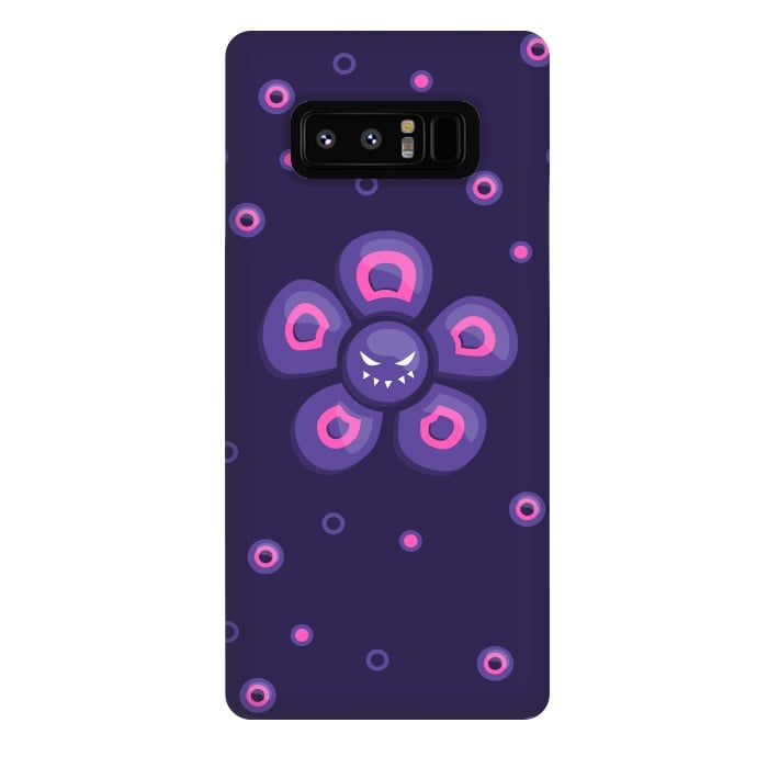 Galaxy Note 8 StrongFit Purple Evil Flower by Boriana Giormova