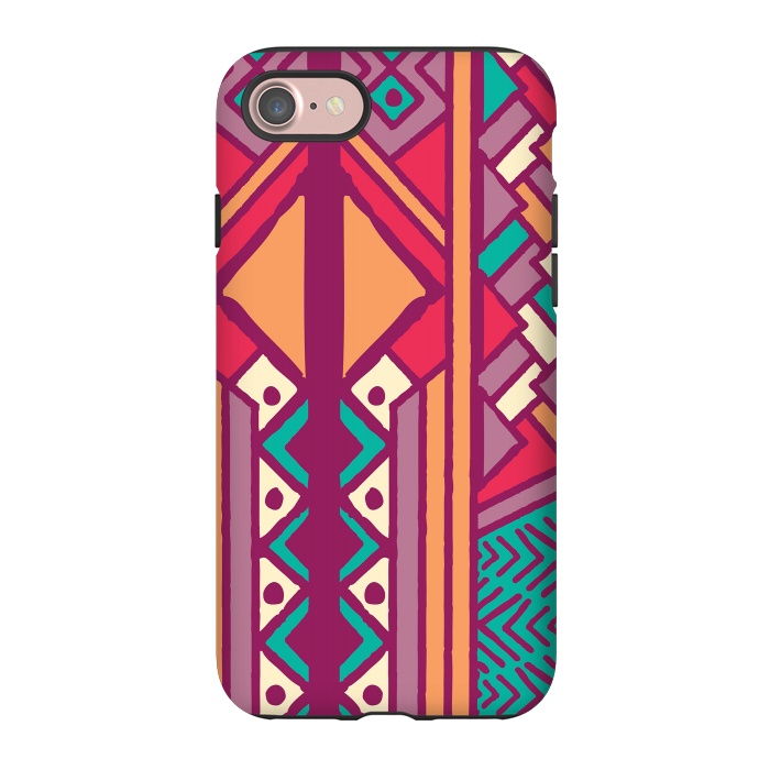 iPhone 7 StrongFit Tribal ethnic geometric pattern 001 by Jelena Obradovic
