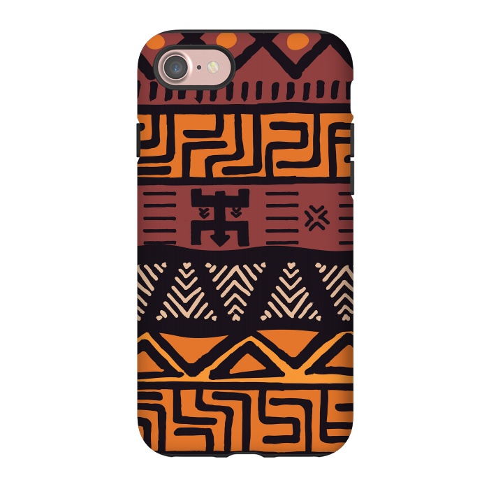 iPhone 7 StrongFit Tribal ethnic geometric pattern 021 by Jelena Obradovic