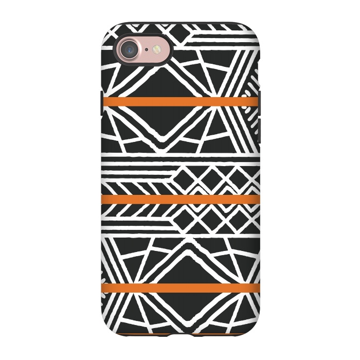 iPhone 7 StrongFit Tribal ethnic geometric pattern 022 by Jelena Obradovic