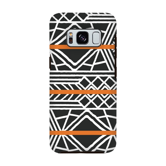 Galaxy S8 StrongFit Tribal ethnic geometric pattern 022 by Jelena Obradovic