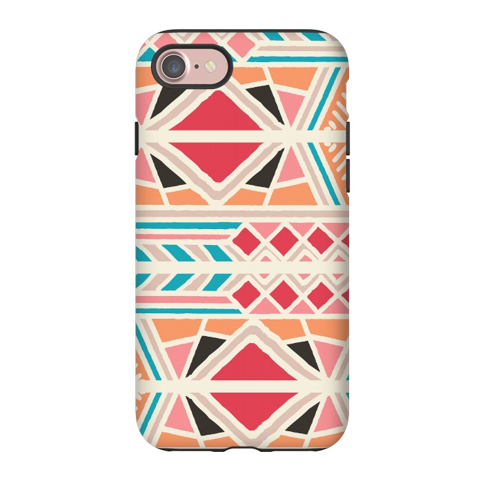 iPhone 7 StrongFit Tribal ethnic geometric pattern 025 by Jelena Obradovic