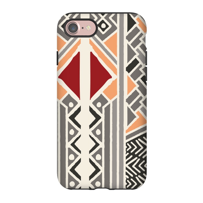 iPhone 7 StrongFit Tribal ethnic geometric pattern 034 by Jelena Obradovic