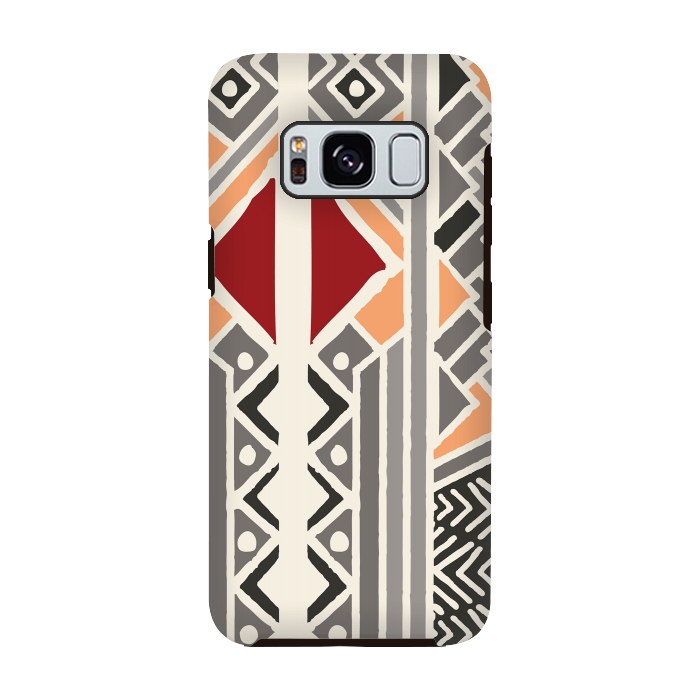 Galaxy S8 StrongFit Tribal ethnic geometric pattern 034 by Jelena Obradovic