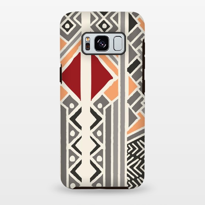Galaxy S8 plus StrongFit Tribal ethnic geometric pattern 034 by Jelena Obradovic
