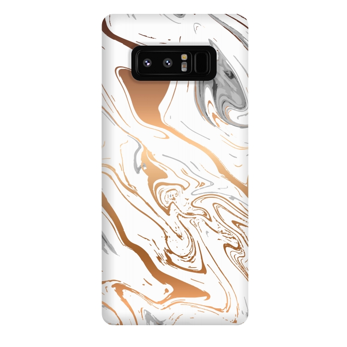 Galaxy Note 8 StrongFit Liquid Golden Marble 007 by Jelena Obradovic