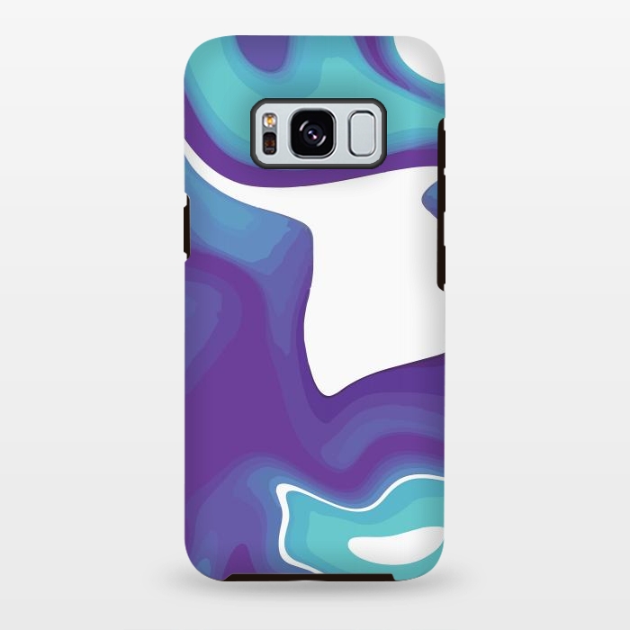 Galaxy S8 plus StrongFit Liquid Marble Purple Shades 010 by Jelena Obradovic