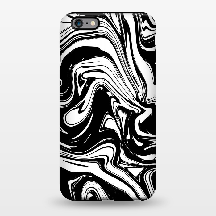 iPhone 6/6s plus StrongFit Liquid Marble B&W 028 by Jelena Obradovic