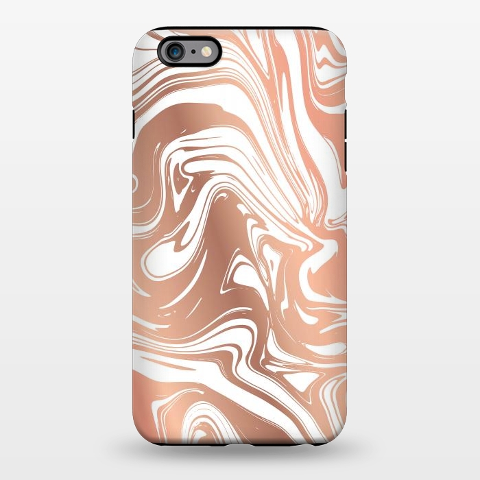 iPhone 6/6s plus StrongFit Liquid Copper Marble 029 by Jelena Obradovic