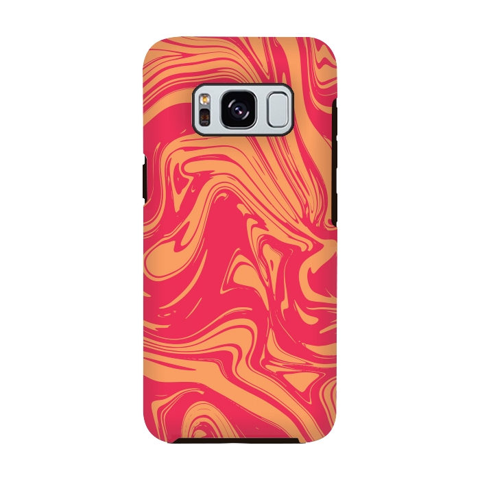 Galaxy S8 StrongFit Liquid marble texture design 031 by Jelena Obradovic