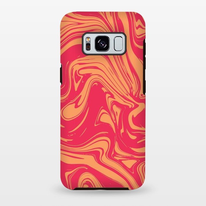 Galaxy S8 plus StrongFit Liquid marble texture design 031 by Jelena Obradovic