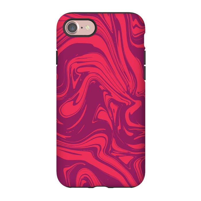 iPhone 7 StrongFit Liquid marble texture design 032 by Jelena Obradovic
