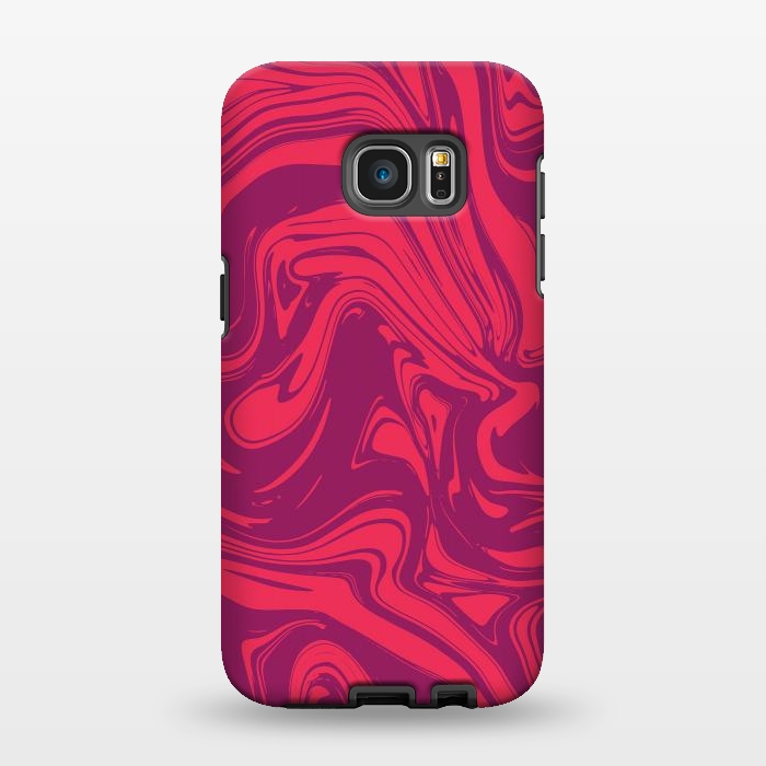 Galaxy S7 EDGE StrongFit Liquid marble texture design 032 by Jelena Obradovic