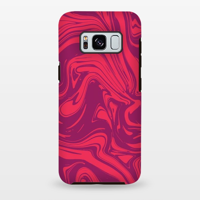 Galaxy S8 plus StrongFit Liquid marble texture design 032 by Jelena Obradovic