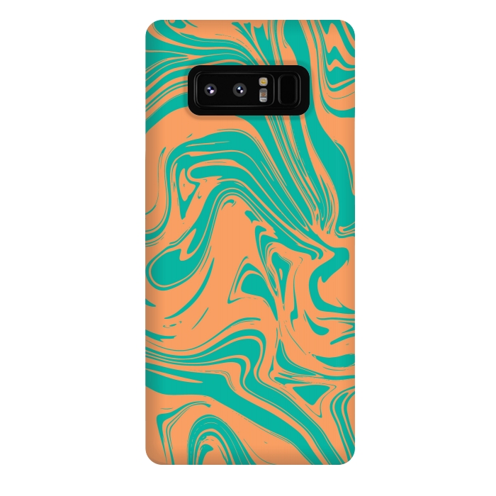 Galaxy Note 8 StrongFit Liquid marble texture design 034 by Jelena Obradovic
