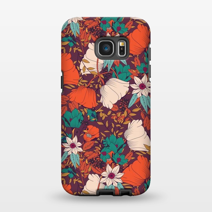 Galaxy S7 EDGE StrongFit Botanical pattern 010 by Jelena Obradovic