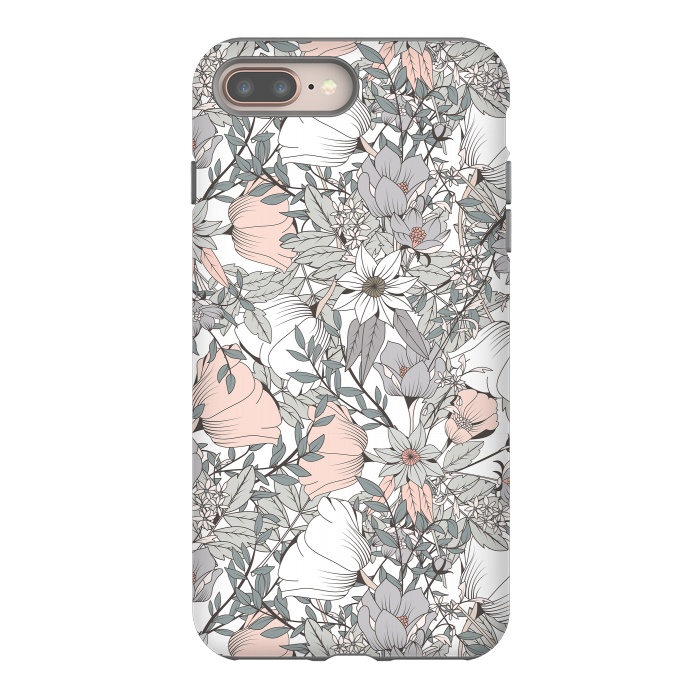 iPhone 7 plus StrongFit Botanical Pattern 016 by Jelena Obradovic