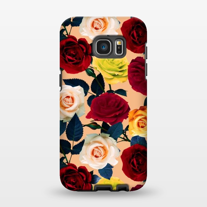 Galaxy S7 EDGE StrongFit Rose Garden by Burcu Korkmazyurek