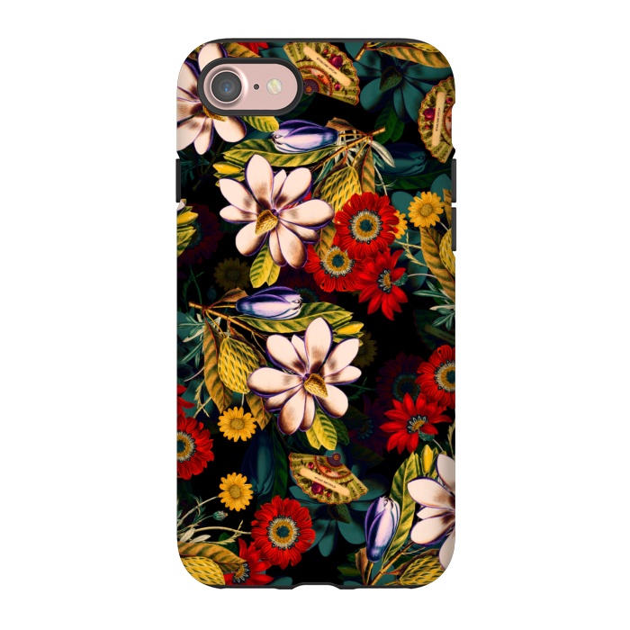 iPhone 7 StrongFit Japanese Floral Pattern by Burcu Korkmazyurek