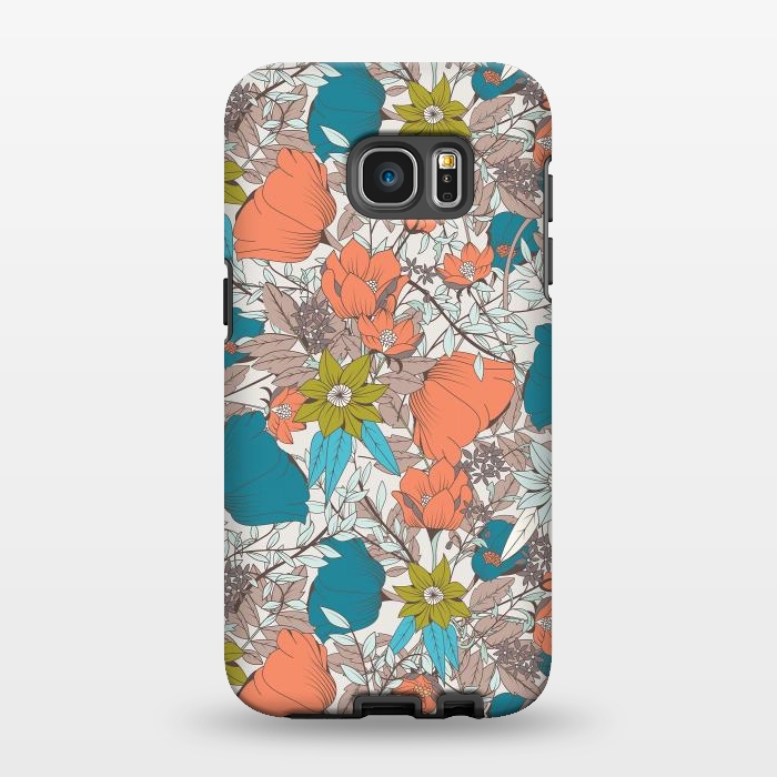 Galaxy S7 EDGE StrongFit Botanical pattern 011 by Jelena Obradovic