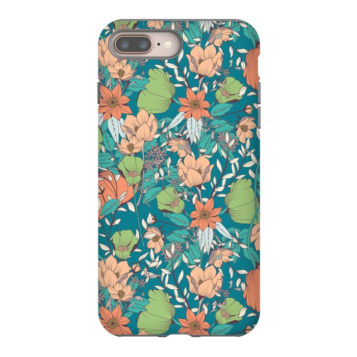 iPhone 7 plus StrongFit Botanical Pattern 012 by Jelena Obradovic