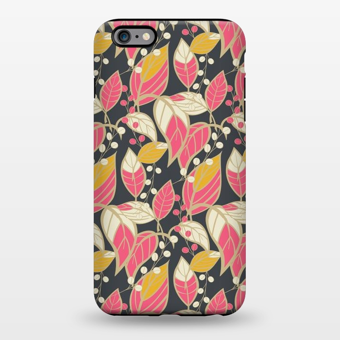 iPhone 6/6s plus StrongFit Seamless floral pattern with hand drawn leaves 002 by Jelena Obradovic