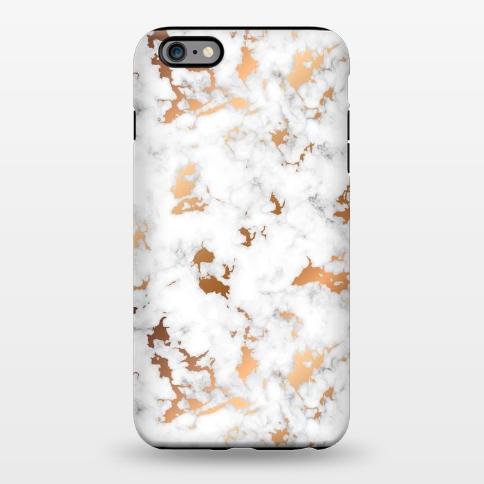 iPhone 6/6s plus StrongFit Marble Texture with Gold Splatter 040 by Jelena Obradovic