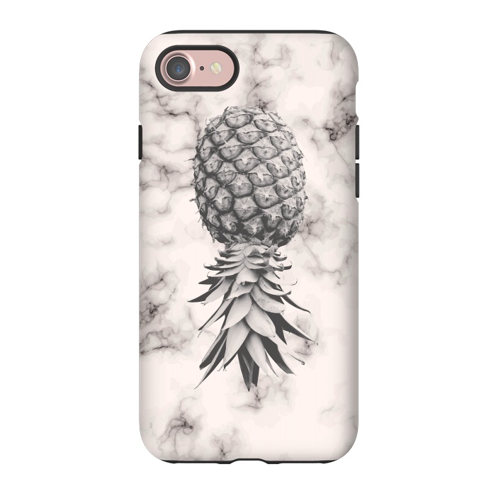 iPhone 7 StrongFit Marble Texture Seamless Pattern Pineapple 052 by Jelena Obradovic
